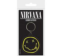 Nirvana smiley portachiavi in gomma, multicolore, 4.5 x 6 cm