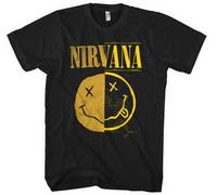 Nirvana Split Smile Logo Alternativo Grunge Rock Musica Band T Shirt NIR81867