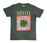 Nirvana Maglietta Happy Face Glow Box Unisex Green S