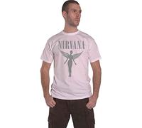Nirvana T Shirt in Utero Tour Band Logo Nuovo Ufficiale Bianco