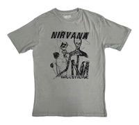 Nirvana T Shirt Incesticide Stacked Band Logo Nuovo Ufficiale Unisex