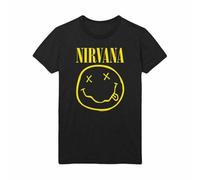 Nirvana T-Shirt Logo Smiley Multicolore Unisex Adulti