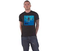 Nirvana T Shirt Nevermind Album Cover Band Logo Nuovo Ufficiale Uomo Nero Size S