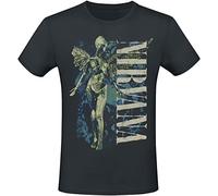 Nirvana Vertical Logo Men's Short-Sleeved T-Shirt - Regular/Regular Fit XL Black