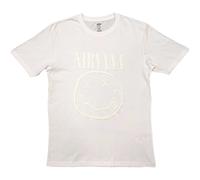 Nirvana White Happy Face ufficiale Uomo maglietta unisex