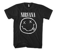 Nirvana White Logo autorizzato Uomo maglietta