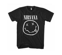 Nirvana White Smiley Tee T-Shirt Ragazzo Licenza Ufficiale NIRVTS03MB