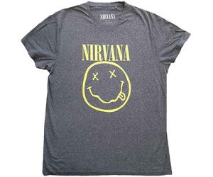 Nirvana Yellow Happy Face (Back Print) Brindle XL Maglietta