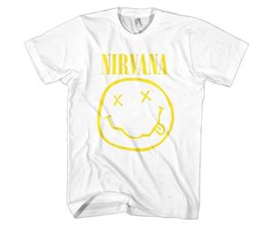 Nirvana Yellow Happy Face White XL Maglietta