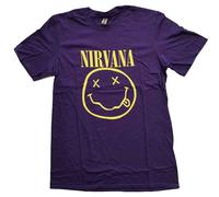 Nirvana Yellow Smile autorizzato Uomo maglietta