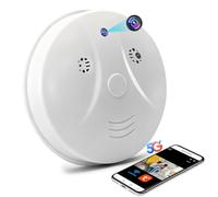 Nisanmoon Telecamera Nascosta Wifi 5G, Rilevatore di Fumo Wifi Telecamera Nascosta, Mini Telecamera Spia WiFi HD 1080P con Visione Notturna e Rilevamento del Movimento per la Sicurezza Domestica