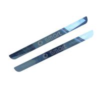 NISANNI 2 Pezzi Battitacco Adesivi Soglie Porte per Smart Electric Drive 2012 2013 2014 2015, Acciaio Inossidabile Benvenuto Pedaliera Esterno Piastra Soglia Sticker Auto Accessori,Blue