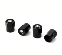 NISANNI 4 Pezzi Tappi per Pneumatici per Citr-oen DS3 DS4 DS5 DS6 DS7 C1 C2 C3 C4 C5 C6 C8, Impermeabile Tappini Gomme Auto Tappo Antipolvere della Ruota Accessori Auto,Black-1
