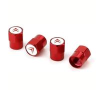 NISANNI 4 Pezzi Tappi per Pneumatici per Citroen de C1 C3 C4 C5 C6 DS3 Fregi, Impermeabile Tappini Gomme Auto Tappo Antipolvere della Ruota Accessori Auto,Red-2