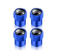 NISANNI 4 Pezzi Tappi per Pneumatici per Citroen de C1 C3 C4 C5 C6 DS3 Fregi, Impermeabile Tappini Gomme Auto Tappo Antipolvere della Ruota Accessori Auto,Blue