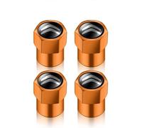 NISANNI 4 Pezzi Tappi per Pneumatici per Citroen de C1 C3 C4 C5 C6 DS3 Fregi, Impermeabile Tappini Gomme Auto Tappo Antipolvere della Ruota Accessori Auto,Gold