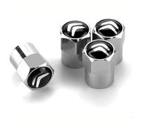 NISANNI 4 Pezzi Tappi per Pneumatici per Citroen de C1 C3 C4 C5 C6 DS3 Fregi, Impermeabile Tappini Gomme Auto Tappo Antipolvere della Ruota Accessori Auto,Silver-1