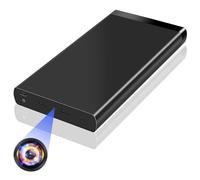 Nisanuki Telecamera Nascosta, Mini Telecamera Spia 10000mAh, 1080P HD Spy Cam Power Bank 50 Ore di Ricarica Micro Telecamere di Sorveglianza Rilevamento del Movimento Visione Notturna