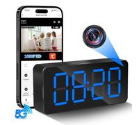Nisanuki Telecamera Nascosta WiFi, 5G Mini Telecamera Spia Orologio Senza Fili, 1080P HD Microcamere Videocamera Telecamera di Sicurezza con Visione Notturna Rilevamento di Movimento Tuya APP