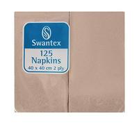 Nisbets DB484 - Tovagliolo da tavola compostabile in kraft, lunghezza 400 mm, larghezza 400 mm, confezione da 2000