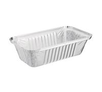 NISBETS Essentials - Confezione da 50 contenitori in alluminio con coperchio, 660 ml