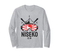 Niseko Japan Ski Resort Retro Sciare Maglia a Manica
