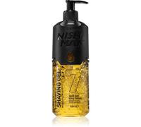 NISHMAN Gel da Barba 07 - Gold One 400ml - Per una Rasatura Morbida, Idratante e Nutriente - Protezione Perfetta per una Pelle Liscia - Profumo Fresco e Duraturo - Cura Uomo