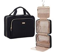 NISHEL Beauty case da donna di grandi dimensioni, organizer da viaggio per cosmetici, articoli da toeletta, Nero, Style 1, Elegante