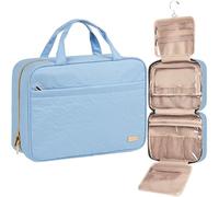 NISHEL Beauty case da viaggio per donne, Placid-Blue