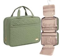 NISHEL Beauty case da viaggio per donne, verde bronzo