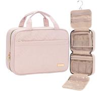 NISHEL Borsa da viaggio per articoli da toeletta da donna, organizer portatile per shampoo, balsamo, set di spazzole full-size e accessori da viaggio., rosa., m, Beauty case da viaggio