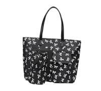 Nishiyuenyi Borsa Da Donna Grande Capacità, Borsa a Mano per Palestra, Shopping, Weekend, Tutti I Giorni, Papillon Nero