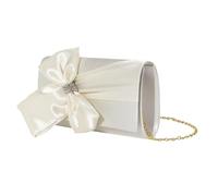 Nishiyuenyi Borsa Da Sera per Borse Da Sera Della Borsetta per Clutch Borse per Banchetto di Danza Da Matrimonio, Bianco