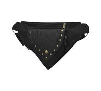 Nishiyuenyi Borsa in per La Cintura Medievale Caspa Portafoglio PACCHIA PACCHIA PACCHIA PACCHIARE, Nero