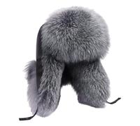 Nishiyuenyi Cappello Invernale Da Cacciatore in Finto Ushanka per Skateboard, Escursioni, Uso Quotidiano in Climi Freddi, Grigio