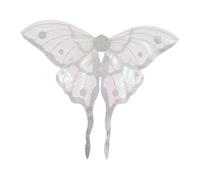 Nishiyuenyi Costume da Farfalla con, Accessorio Fotografico per Giochi di Ruolo per Bambini Durante Le Feste, Argento