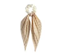 Nishiyuenyi Elastici per Capelli con Fiocco per Legare I Capelli in Modo Festivo, Giallo Beige