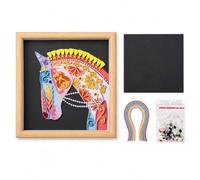 Nishiyuenyi Kit Quilling Cavallo per Principianti, 【锦骐】 衍纸材料包