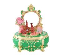 Nishiyuenyi Portagioie in Smalto, portaoggetti in Smalto, Statuetta Ornamentale, Versatile Organizer per Gioielli, Elegante per Orecchini, ciondoli, scrivania, Verde