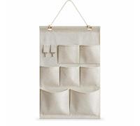 Nishiyuenyi Sacca Portaoggetti da Parete in Tessuto, style to 2 | Design multi-strato, Organizer sospeso in lino, Lavanderia funzionale, Per arredatori minimalisti