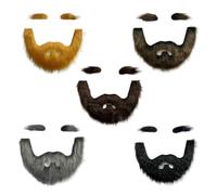 Nishiyuenyi Set di 5 Sopracciglia E Barbe Finte per Decorazioni Fai da Te per Feste.