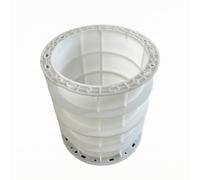 Nishiyuenyi Stampi Colonna Cemento Cassaforma Colonna Cassaforma Cilindrica Modulo Pilastro Progettazione Modulare per Impilamento, Diametro 30 Cm, Altezza 40 Cm, Modello Non Impilabile