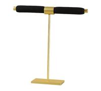 Nishiyuenyi Supporto Multifunzionale per Gioielli con Base in Metallo, Espositore per Braccialetti, Cassettiera, Bancone, Negozio, Tavolo, Nero