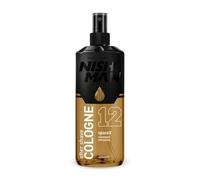 NISHMAN Aftershave Cologne 12 - SpaceX 400ml - Lozione Rinfrescante Dopo Barba per Uomini - Profumo di Pelle, Labdano, Muschio & Fumo - Colonia Dopo Barba per Uomini