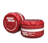 Nishman Aqua Hair Styling Wax 03 Flaming 150 ml - Cera capelli
