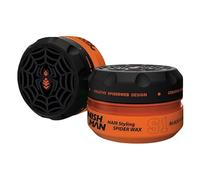 NISHMAN Aqua Spider Wax S1 - Black Widow 150g - Profumo Agrumato - Tenuta Forte e Finitura Lucida Cera per Capelli da Uomo, Styling Flessibile per Tutti i Tipi di Capelli