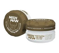 NISHMAN Cera Gel Aqua per Uomini B7 - Gold One 150g - Profumo Gold One - Aspetto Lucido Naturale - Tenuta Ultra Forte - Controllo e Definizione a Lunga Durata