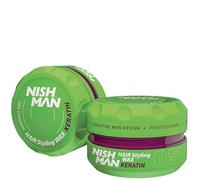 NISHMAN Cera per lo Styling dei Capelli 05 - Keratin 150g - Tenuta Potente e Styling Flessibile per Qualsiasi Acconciatura - Controllo e Definizione di Lunga Durata