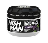 NISHMAN Crema per Mani e Viso - Blackberry 300ml - Crema Idratante, Nutriente e Protettiva per una Pelle Sana - Ideale per Pelle Secca e Sensibile