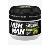 NISHMAN Crema per Mani e Viso - Olive Oil 300ml - Crema Idratante, Nutriente e Protettiva per una Pelle Sana - Ideale per Pelle Secca e Sensibile